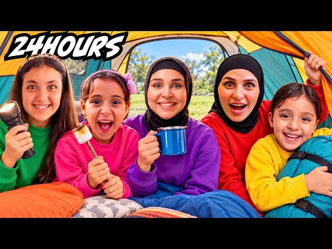 عيشنا يوم كامل في الخيمة | مع المهام 😱