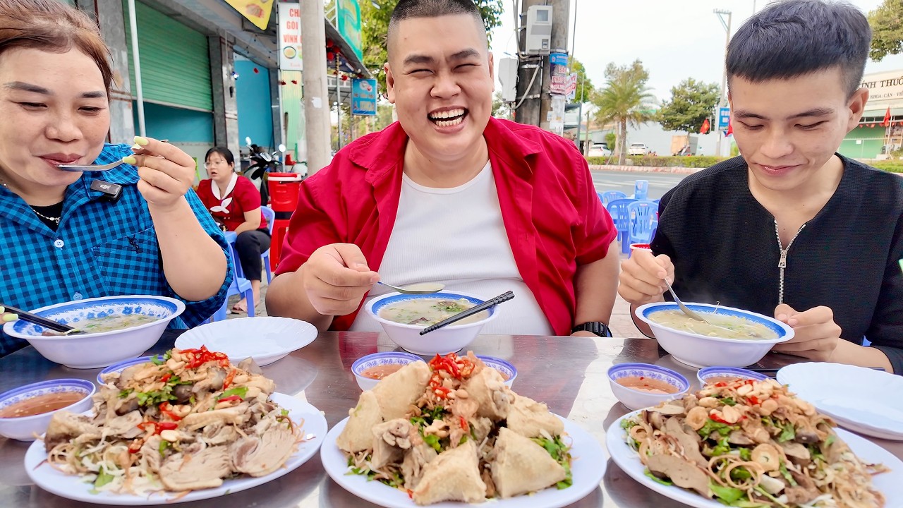 Giao Lưu Kênh @KHOIBEPMENGOC Tại Trà Vinh Cùng Hoàng Tốc Độ Ăn Cháo Gỏi Phao Câu Vịt Ngon Nhức Nách