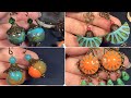 Carving Technique on Polymer Clay. Faux Pottery.  Bohemian  Earrings. My Unique Technique.