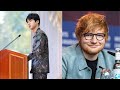 Two hours ago ed sheeran reaction to bts jin speech that left a million fans shocked