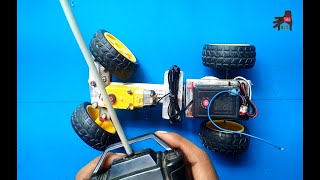 How To Make High Power Remote Control Car Using Gear Motor Very Simple At Home.