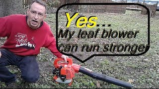 Yes! This ECHO Leaf Blower Can Run Stronger! Carburetor Adjustment PB250LN