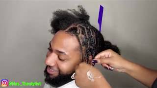 Men freestyle box braids