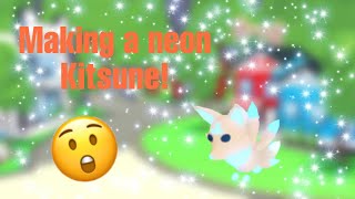 Making a neon Kitsune! (Roblox Adopt Me)