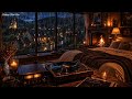 🌙 Deep Sleep Urban Jazz Ambience | Elegant City Rain for Quiet Relaxation #relaxing #relax #cozy