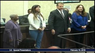 Board Meeting --- February 16, 2016