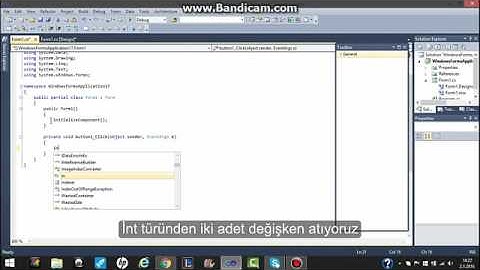 Visual Studio 2010 - Tantım ve örnek ( Türkçe Alt Yazılı )