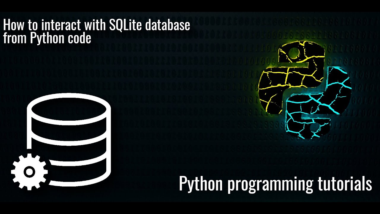 How to interact with SQLite database from python code - YouTube