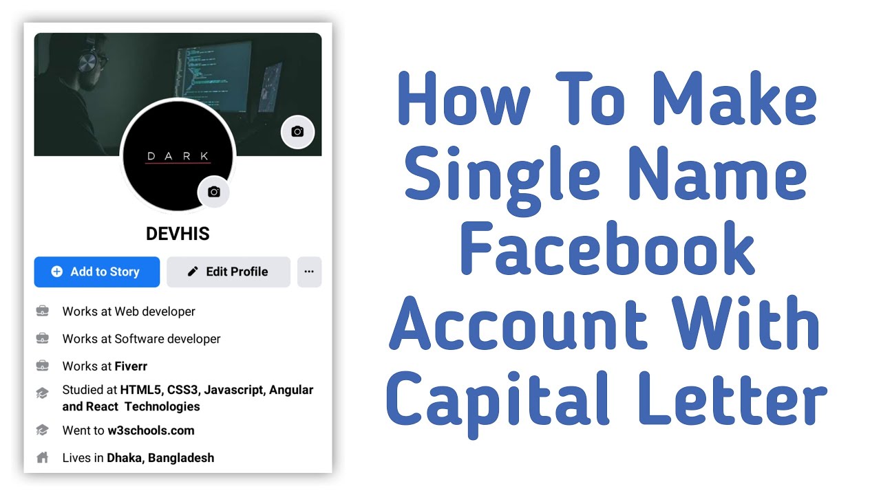 How To Make Capital Letter Single Name On Facebook 2021.