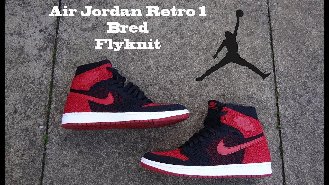 Air Jordan Retro 1 Flyknit Bred Review - YouTube