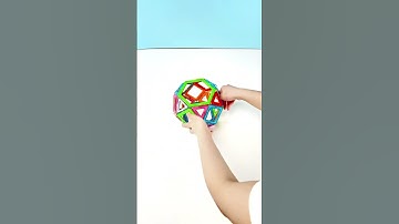 Can you guess what’s this? 🌈 Have your child played with such interesting magnetic building blocks?