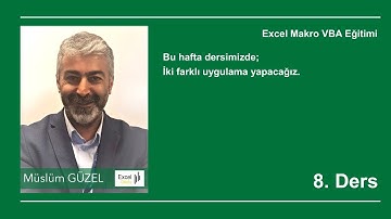 Excel Makro VBA 8. Ders For Next Döngüsü   #ExcelOkulu 83. Video | Müslüm GÜZEL