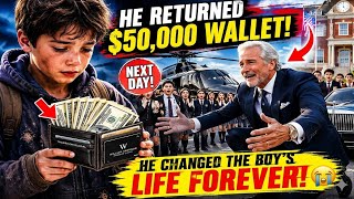 Detalles The Billionaire Saw a Poor Boy Return a Lost Wallet… The Next Day, He Changed the Boy's Life Forever Actualización