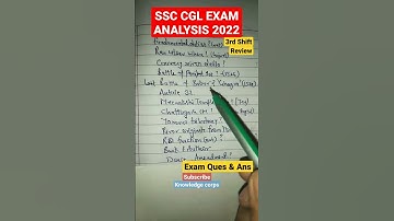 SSC CGL EXAM ANALYSIS 2022 | 1Dec 3rd Shift | Exam Ques | #shorts #ssc #ssccglanalysis2022 #exam