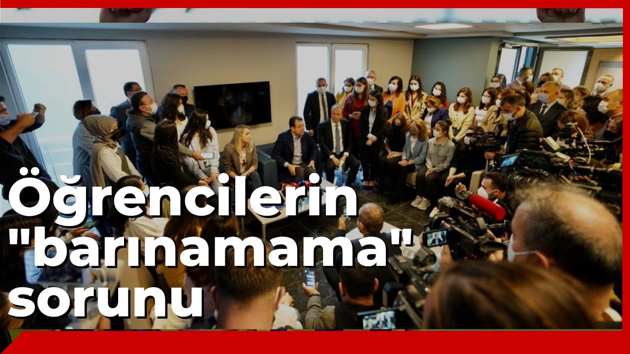 İBB Başkanı Ekrem İmamoğlu, İBB’nin yeni açtığı yurtlarda öğrenciler ile buluştu