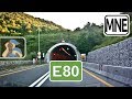 Crna Gora. M2, E80, M2.4, E851. [ Skadarsko Jezero - Sozina Tunnel - Sutomore - Bar ]