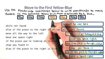 Move to the First Yellow-Blue Lego - Intro to Java Programming