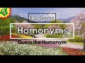 Homonyms esl quiz  game with point system  same spelling different meaning