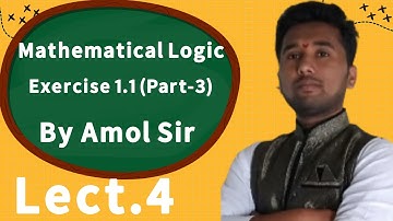 12th maths | Mathematical Logic | Exercise 1.1 (part-3) | By Amol Sir