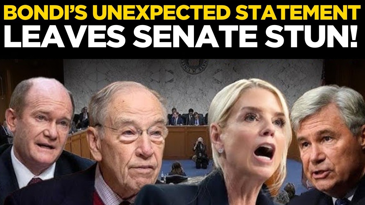 PAM BONDI LIVE: Pin-Drop Silence in Senate After Bondi’s Epstein Statement | Epstein Files | US News