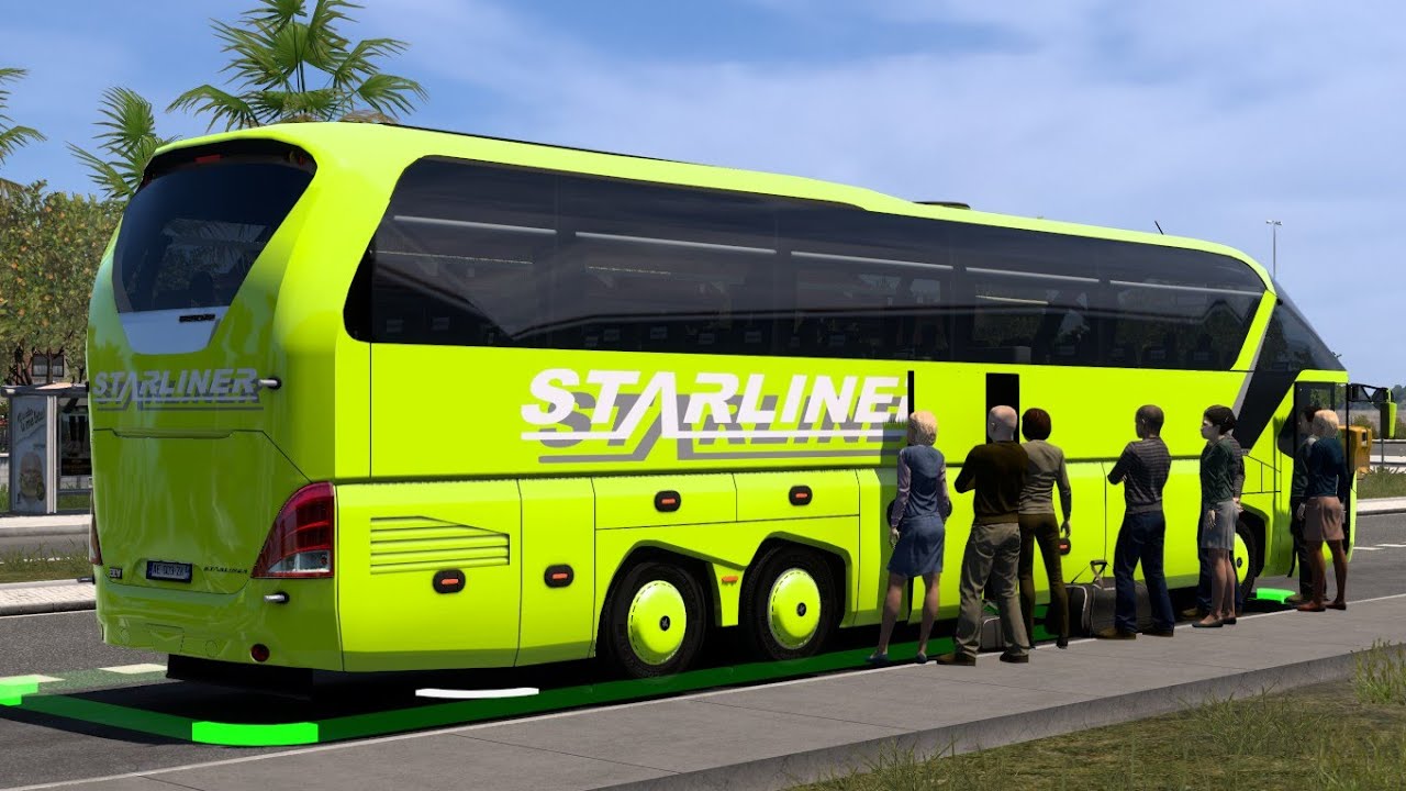 Welly Neoplan Starliner Bus Rouge 1/64 - Modèle Réduit Métal Die Cast - Neuf En Boîte