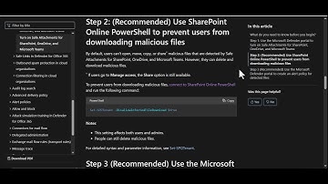 Use SharePoint Online PowerShell to prevent users from downloading malicious files