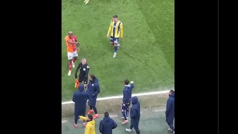 Osimhen ve Mert Hakan Yandaş’ın tartışması.
