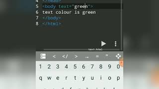 HTML Code Sample Program | Learn HTML in just 5 mins on Android Mobile using anWriter App | HTML screenshot 5