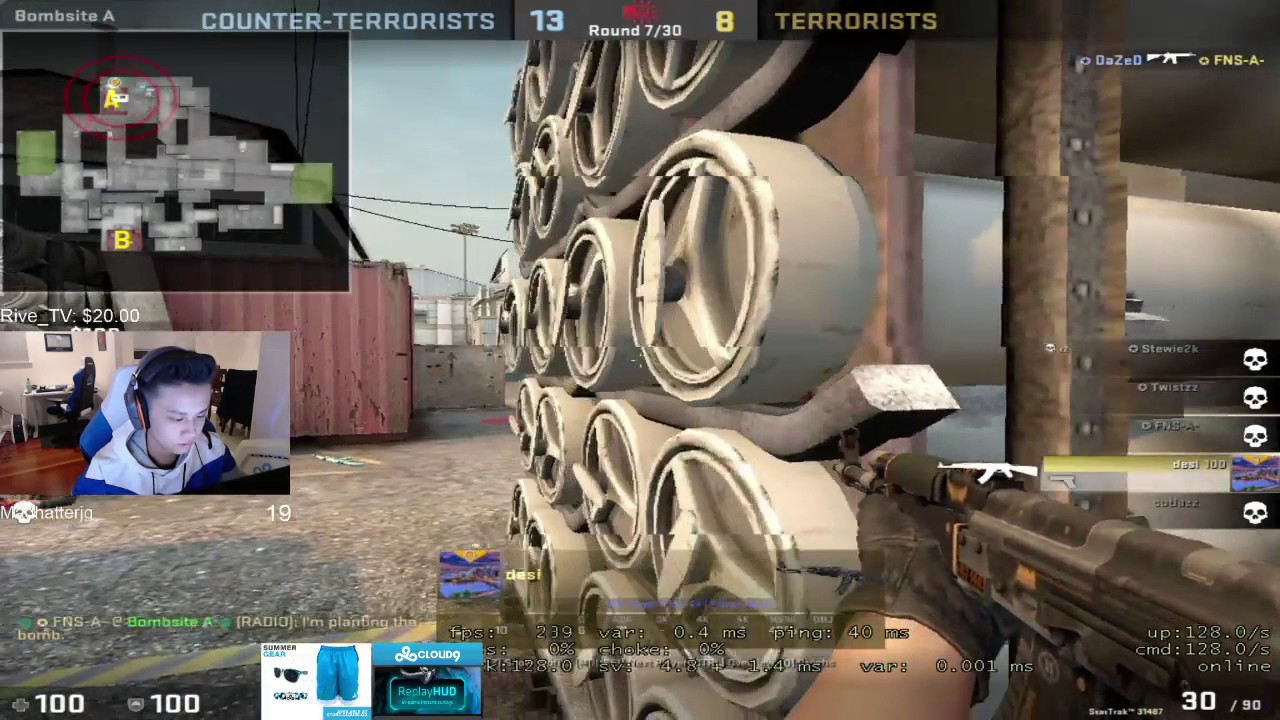 CSGO - DESI SICK 1V3 ALL HS