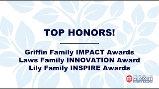 2020 UM School of Education IMPACT, INNOVATION, & INSPIRE Awards