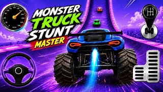 Monster Truck Stunt Racing 3D 😱 Huge Jumps, Extreme Offroad Driving | Indian Vehicles Gameplay screenshot 2