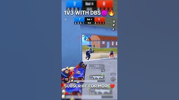Aggressive 1v3 Clutch With DBS 💪🏻🔥 #bgmi #pubgmobile #trendingshorts #bgmishorts #viralvideo