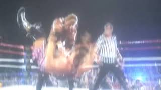 A Nice Chokeslam from the Master! ..the Ruler! ..of the World! to Owen Hart - Sycho Sid