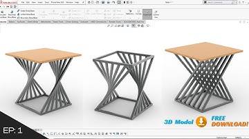 Solid works - Furniture Design | Twist Table | EP01