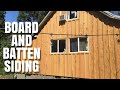 Board And Batten Siding On Cabin