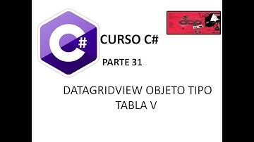 Curso C# Video 31: DATAGRIDVIEW OBJETO TIPO TABLA V
