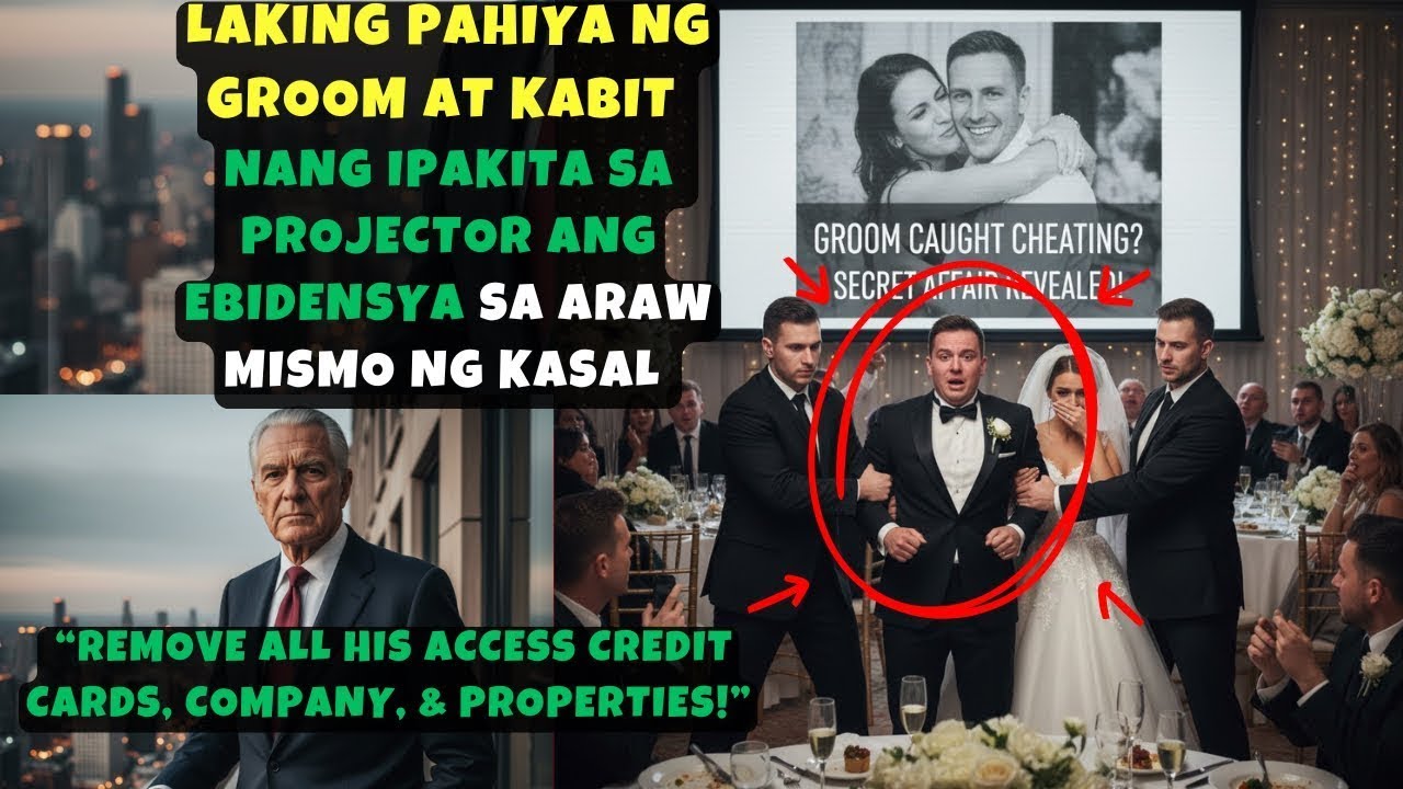 LAKING PAHIYA NG GROOM AT KABIT NANG IPAKITA SA PROJECTOR ANG EBIDENSYA SA ARAW MISMO NG KASAL.