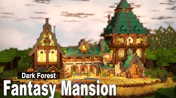 Minecraft: How to build a Fantasy Mansion + Interior | Tutorial [Part 2]