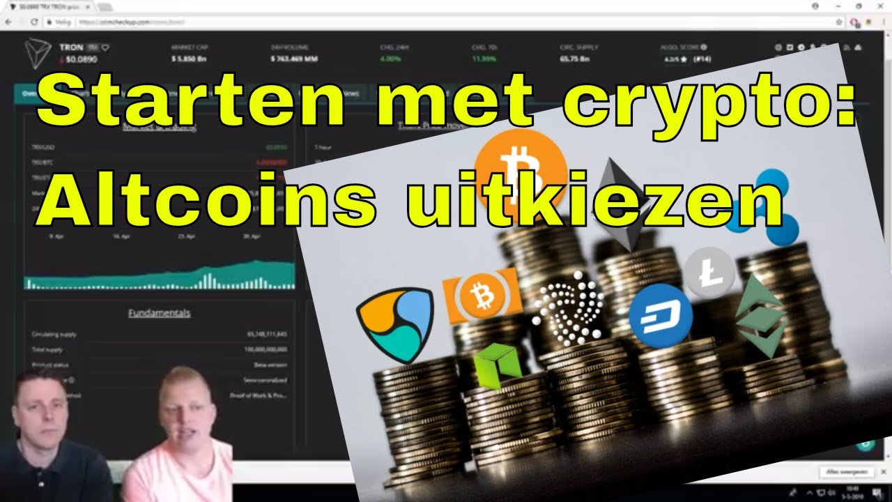 Starten met crypto (5) De juiste altcoin uitkiezen