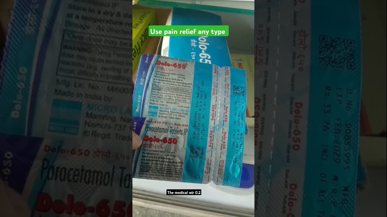 DOLO650 USE FOR fever and headache body pain relief tooth pain 