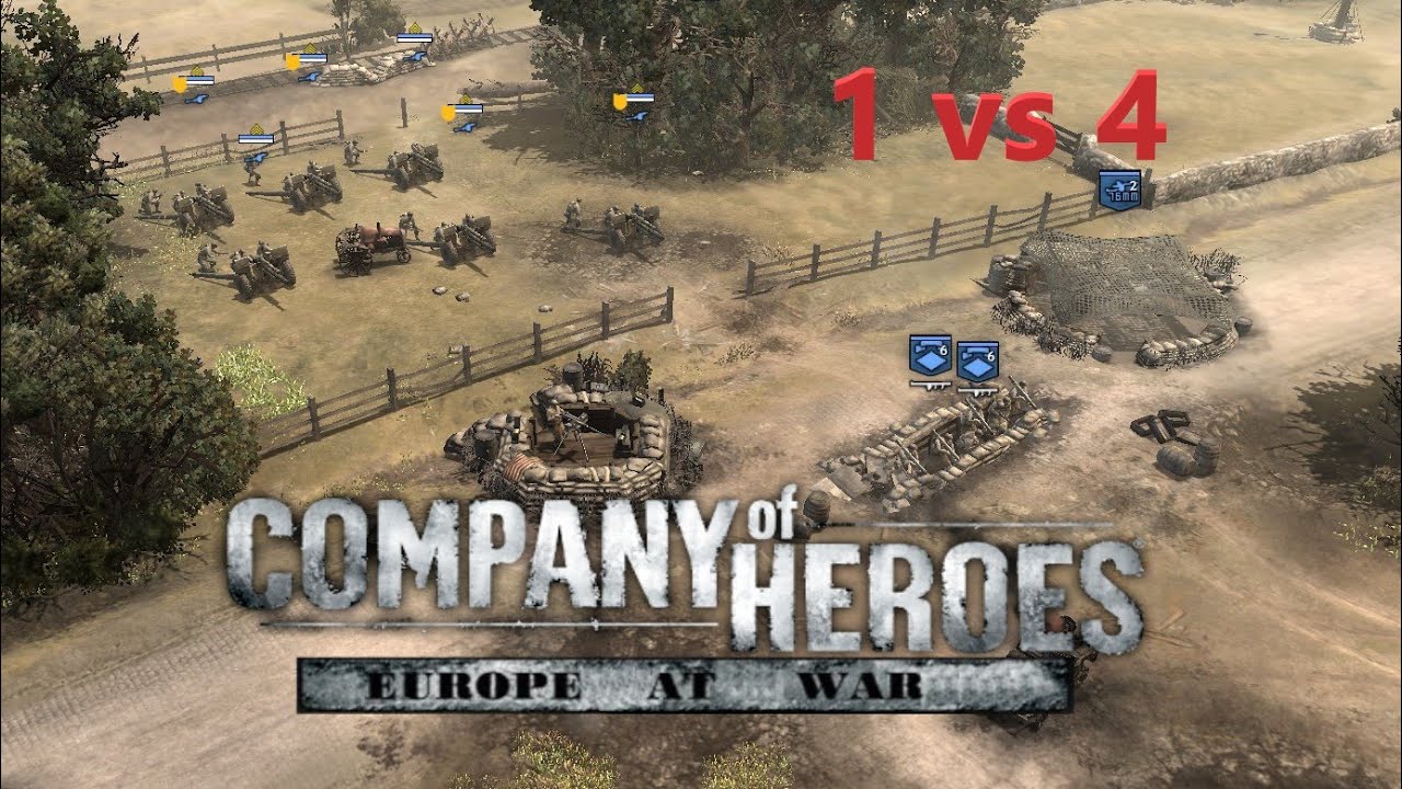 Company of Heroes Luis Webber Map (part6) 1vs4 Expert CPU [Europe At War mod]