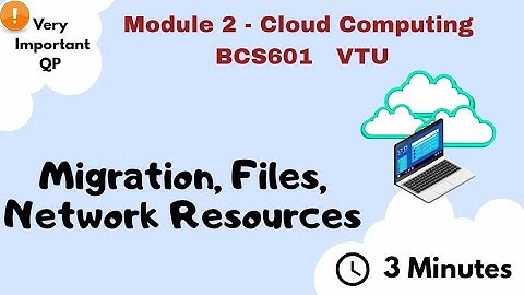 Migration, Files and Network Resources Explained | cloud computing module 2 Important 💯 |BCS601 |
