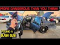 Searching Police Cars! Found a Blank Gun!