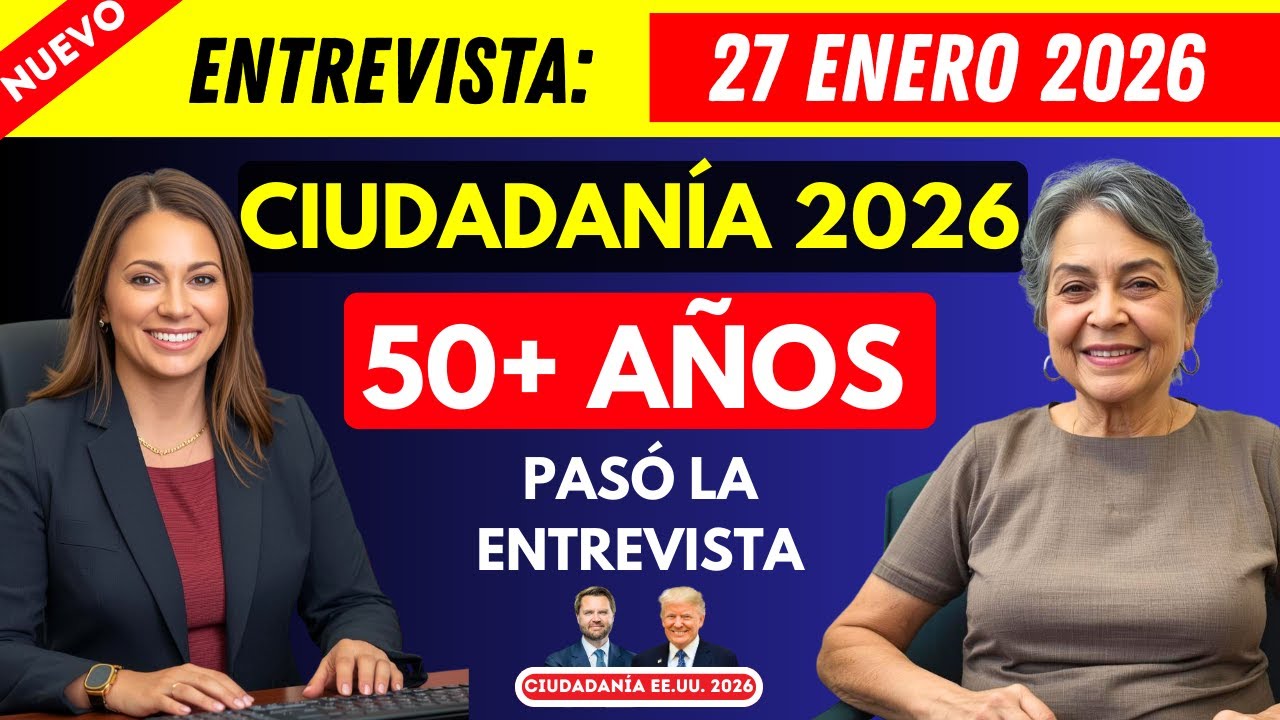 28 Enero 2026 Examen de Entrevista de Ciudadanía de Americana | Traducción | inglés y español
