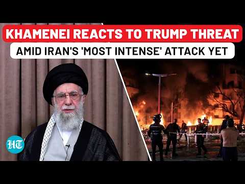 Khamenei's 1st Reaction To Trump's Threat: Sends Hebrew Message Mocking Israel Amid Huge Iran Attack