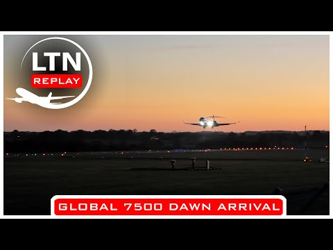 ✈️ REPLAY! Global 7500 Dawn Arrival #planespotting #aviation