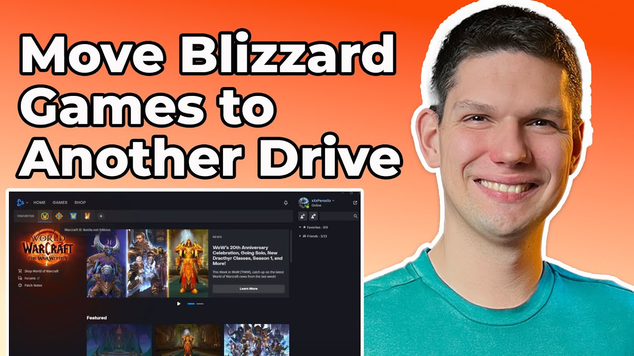 How To Move Blizzard Games To Another Drive/External Drive?