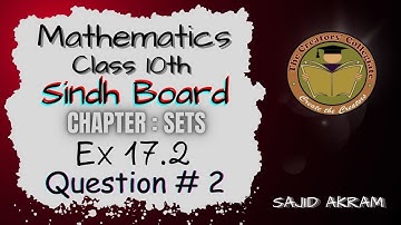 Mathematics class 10th Sindh board Exercise 17.2 Question # 02