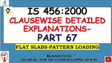 IS:456 Code Clausewise Detailed Explanation|Flat Slabs-Pattern Loading Effects|Part-67