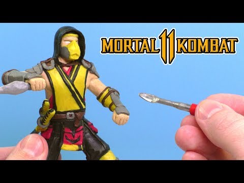 Видео: ЛЕПИМ СКОРПИОНА из игры Mortal Kombat 11